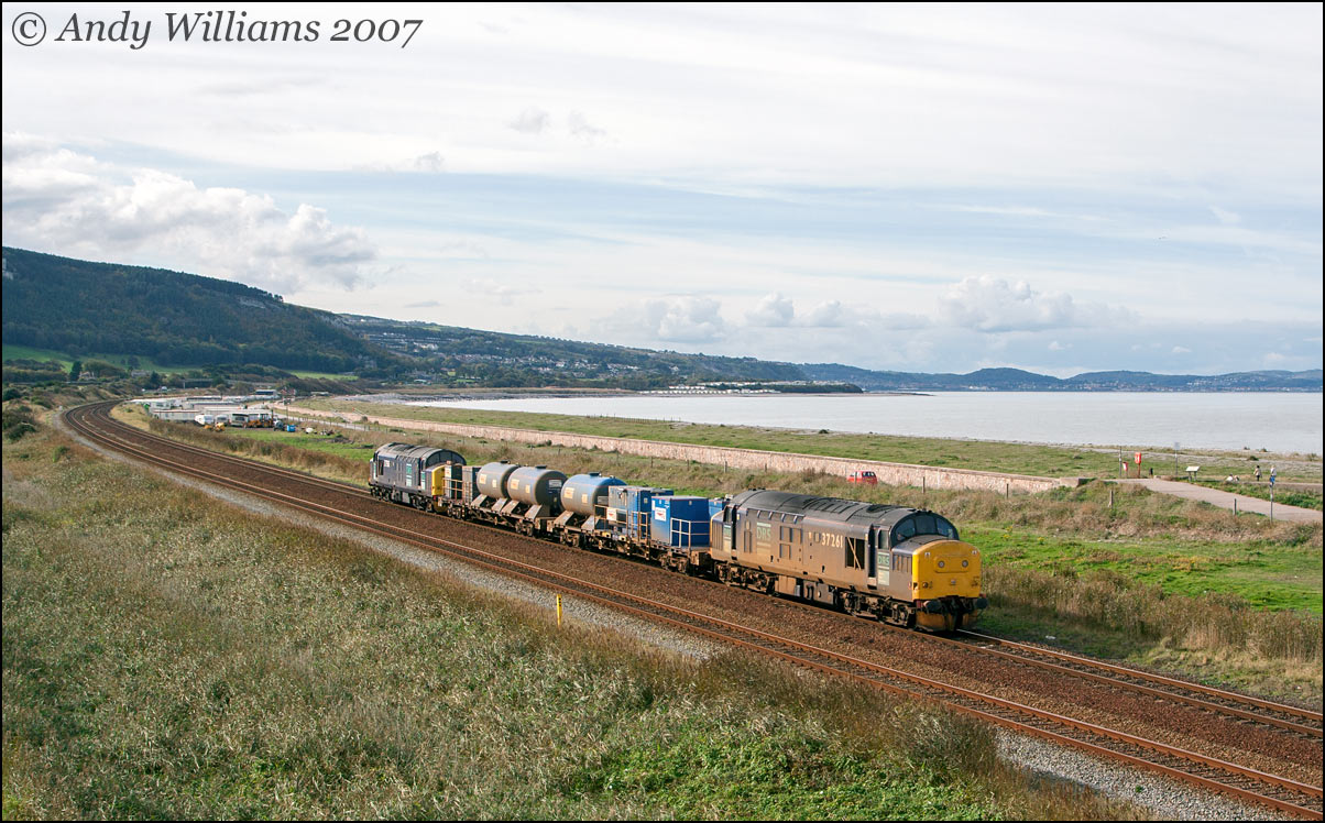 37261 and 37515 at Abergele