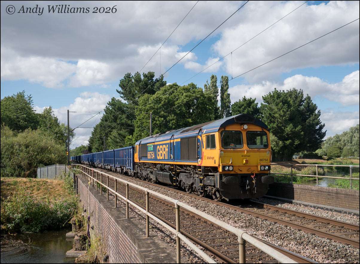 66754 crossing the Tame near Newton Road