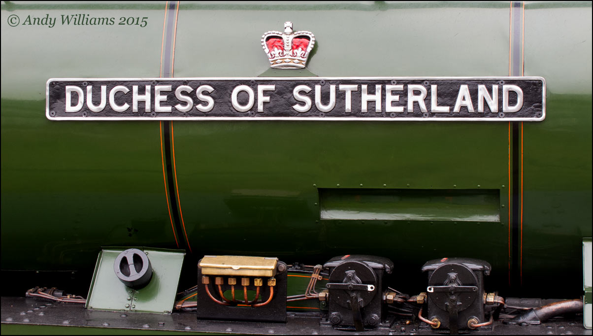 Duchess of Sutherland nameplate