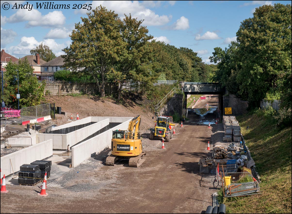 Metro works at Dudley Port