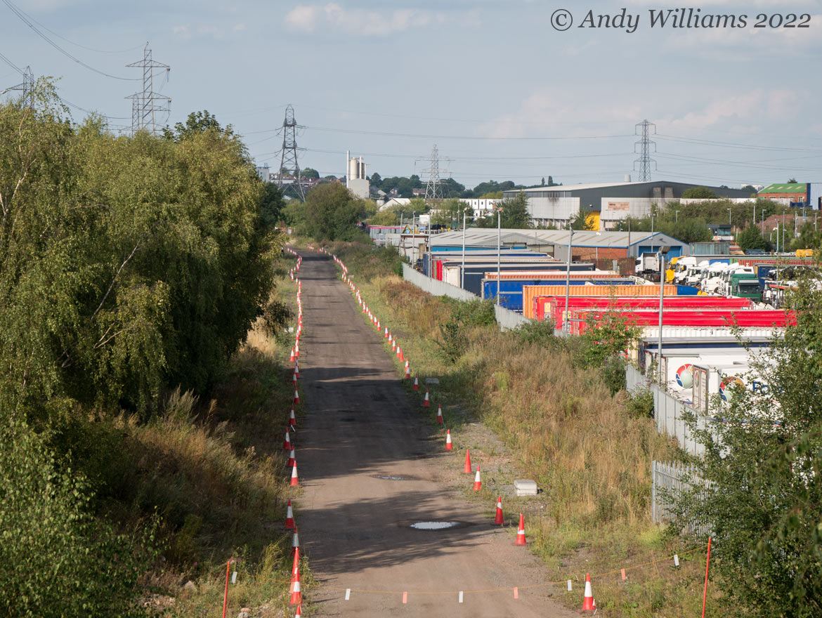 The view from Great Bridge towards Golds Hill