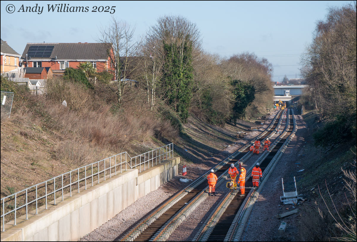 Horseley Road tracklaying