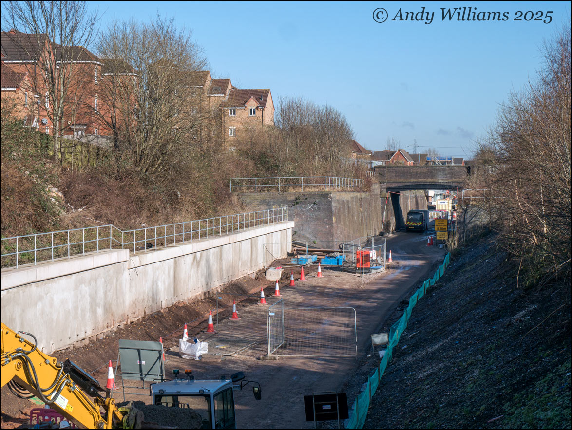 Metro trackbed at Lower Church Lane