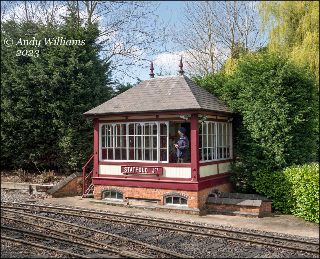 The signalbox at Statfold Barn