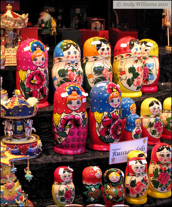 Birmingham Frankfurt market, russian dolls