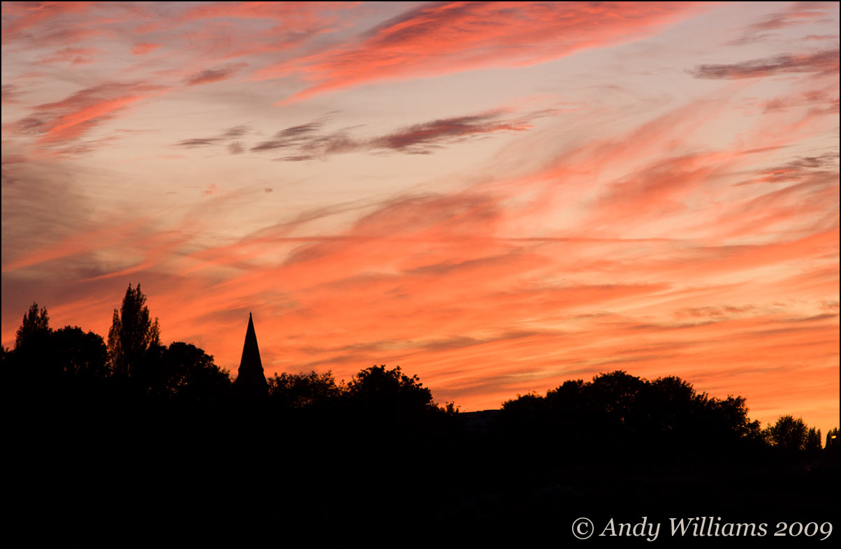 Sunset over Wednesbury