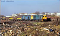 20072 and 20139 in the sidings at Wednesbury