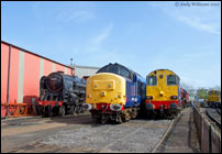 92203, 37683 and 20308 at Crewe Heritage Centre