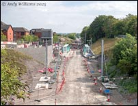 Midland Metro at Eagle Lane, Great Bridge